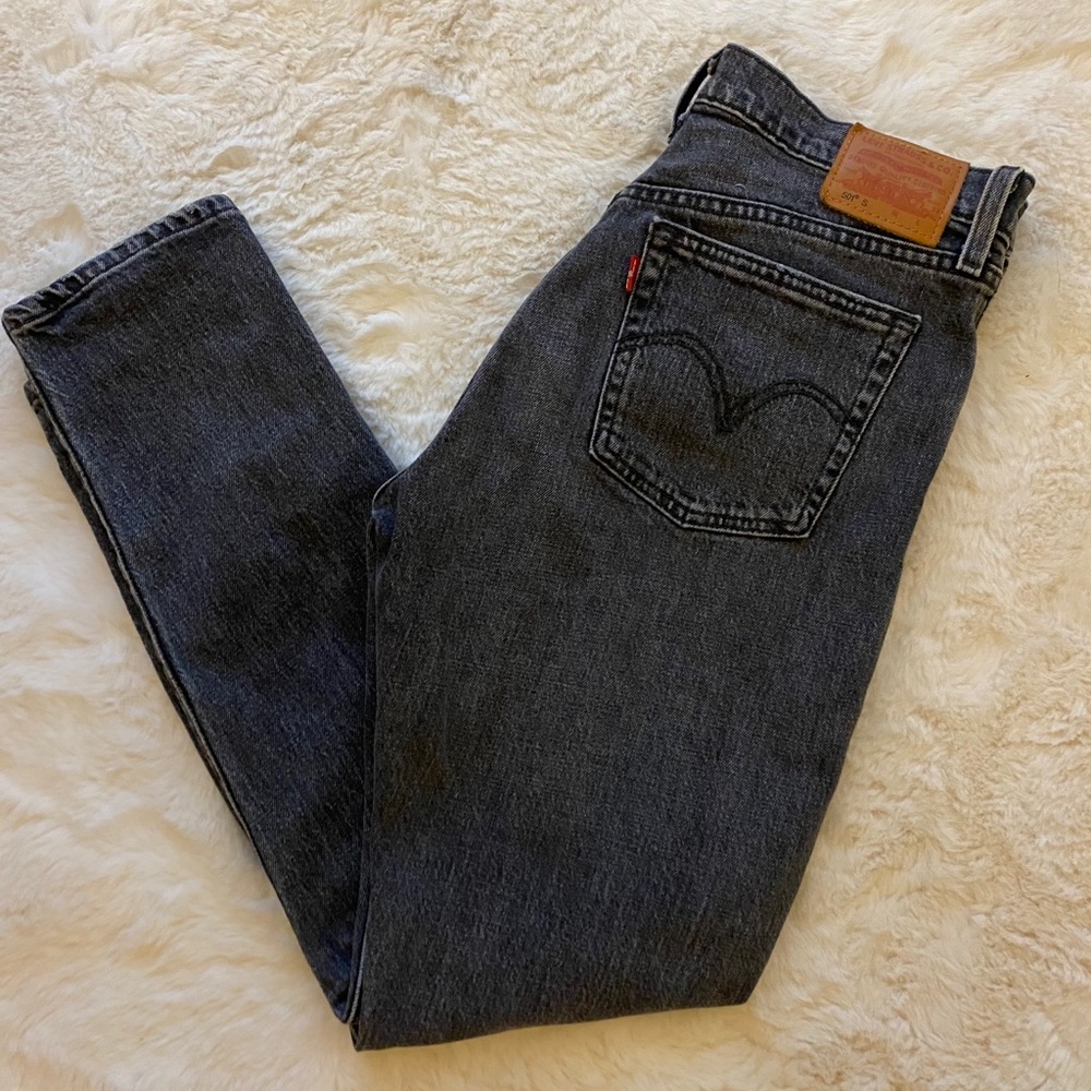 Black 501 S Skinny Levi’s Premium